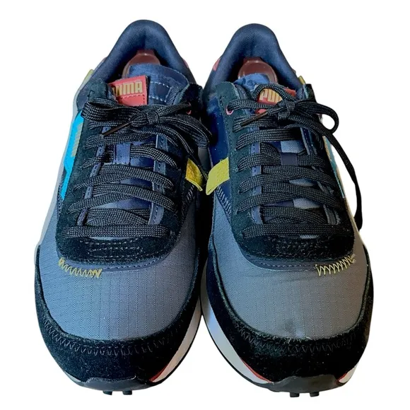 Puma Future Rider Displaced Lace Up Mens Multi Sneakers Shoes Sz. 9.5 383148 01