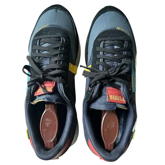 Puma Future Rider Displaced Lace Up Mens Multi Sneakers Shoes Sz. 9.5 383148 01
