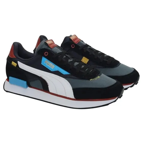 Puma Future Rider Displaced Lace Up Mens Multi Sneakers Shoes Sz. 9.5 383148 01