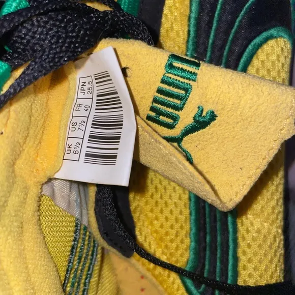 Puma H Street Jamaica Sundance Yellow/Black Running Shoes Men’s US Size 7.5 New