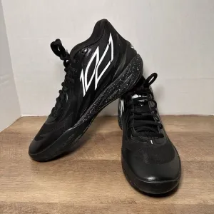 PUMA LAMELO MB.02 &quot;Oreo&quot; Black/Oreo 379420-01 Men Basketball‎ Shoes Size 11.5