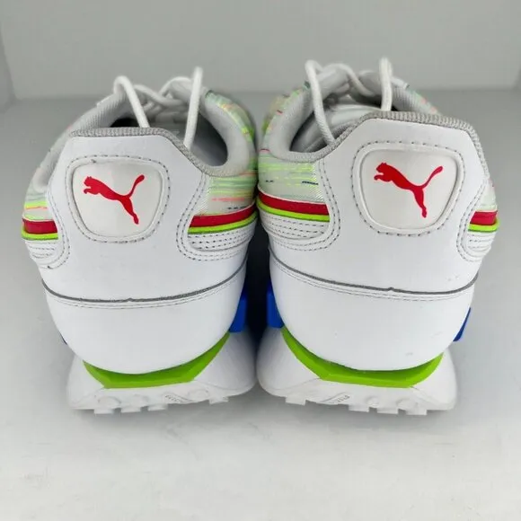 Puma Mens 382740-01 White Future Rider Double Spectra Homme Size 13 Running Shoe