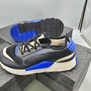 PUMA RS-0 Youth Size 4.5 Running Shoes Black Blue