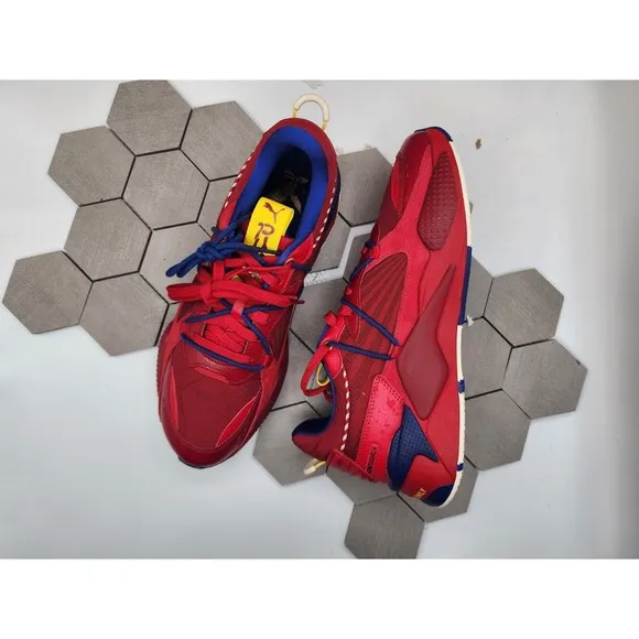 Puma RS-X Firecracker Men's Size 11.5 Running Shoes Red Athletic Sneakers #982