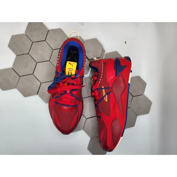 Puma RS-X Firecracker Men's Size 11.5 Running Shoes Red Athletic Sneakers #982