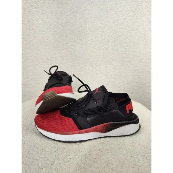 Puma Tsugi Shinsei Men Sneakers 11.5 Black Fabric Lace Up Running Training Shoes