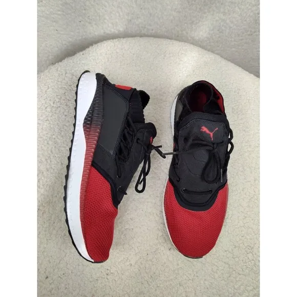 Puma Tsugi Shinsei Men Sneakers 11.5 Black Fabric Lace Up Running Training Shoes