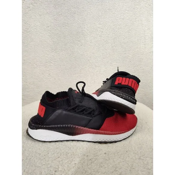 Puma Tsugi Shinsei Men Sneakers 11.5 Black Fabric Lace Up Running Training Shoes