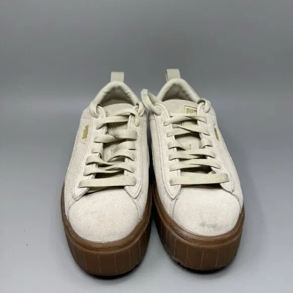 Puma Womens Mayze 380784-06 Brown Lace-Up Low Top Sneaker Shoes Size 10