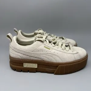 Puma Womens Mayze 380784-06 Brown Lace-Up Low Top Sneaker Shoes Size 10