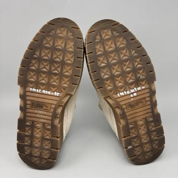 Puma Womens Mayze 380784-06 Brown Lace-Up Low Top Sneaker Shoes Size 10