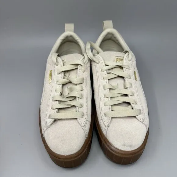Puma Womens Mayze 380784-06 Brown Lace-Up Low Top Sneaker Shoes Size 10