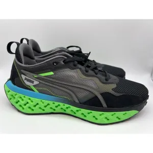 Puma Xetic Sculpt Beyond Running Shoes Black Green 387658-02 Mens Size 11🛒