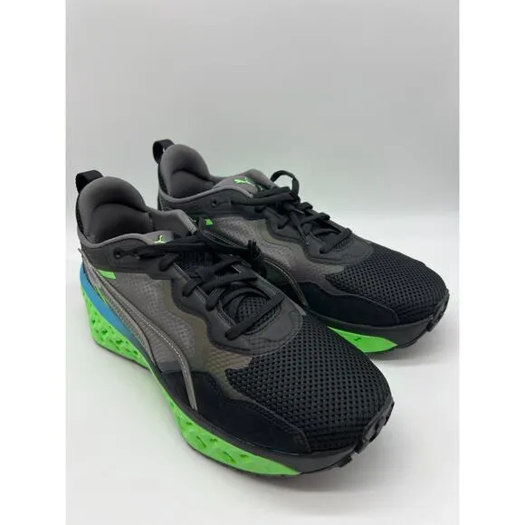 Puma Xetic Sculpt Beyond Running Shoes Black Green 387658-02 Mens Size 11🛒