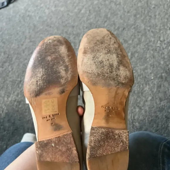 Rag &amp; Bone Amber Banded Loafer Flats, size 38