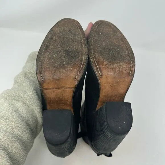Rag &amp; Bone Newbury Boots in Black Leather Size 11 41 Heeled Zipper Shoes