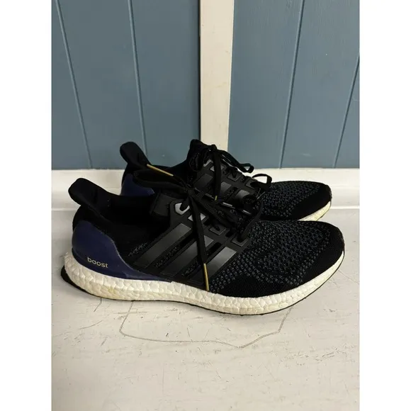 RARE Adidas Ultraboost 1.0 BLack Purple OG Men's Shoes Sz 8.5 B27171 Running