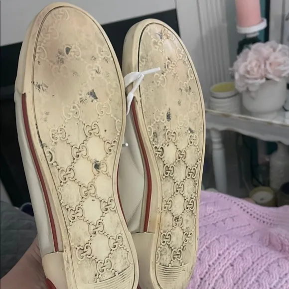 RARE GUCCI White and Red Men's Sneakers