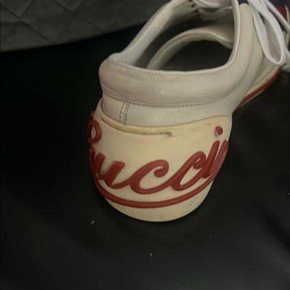 RARE GUCCI White and Red Men's Sneakers
