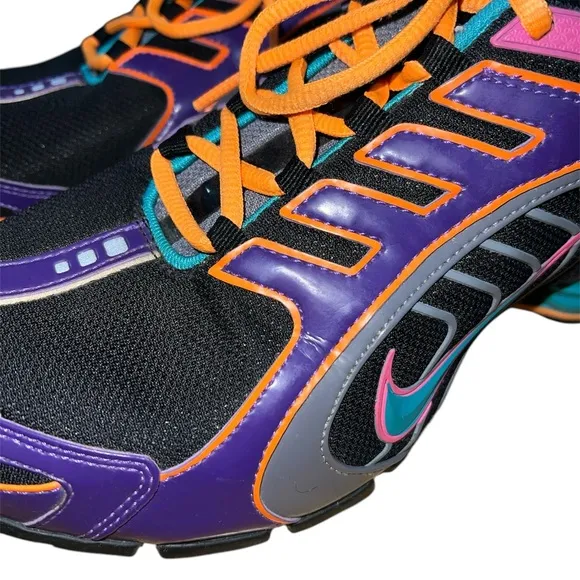 RARE Nike Shox NZ Navina Women's Running Shoes Size 10 Black Turquoise Purple