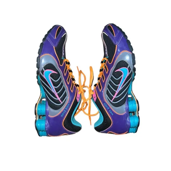 RARE Nike Shox NZ Navina Women's Running Shoes Size 10 Black Turquoise Purple