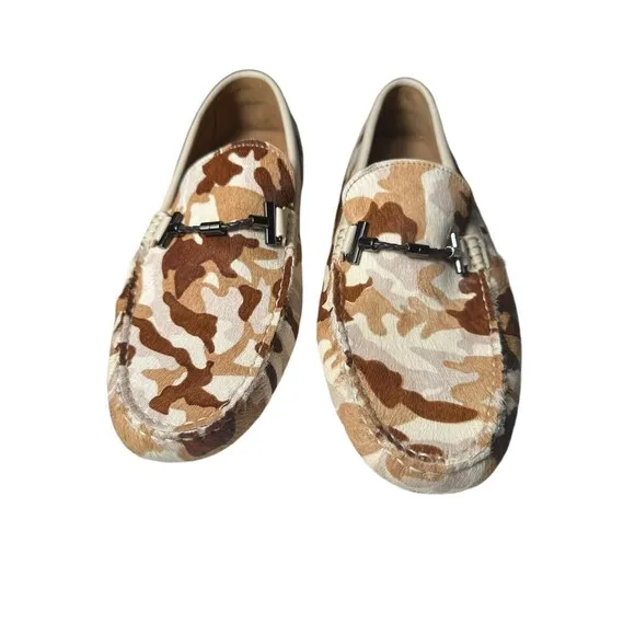 RARE Pedro Camo Driving Shoes Men’s Size 10 US Animal‎ Fur Loafers EUC #S118-11