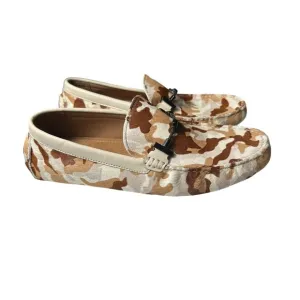 RARE Pedro Camo Driving Shoes Men’s Size 10 US Animal‎ Fur Loafers EUC #S118-11