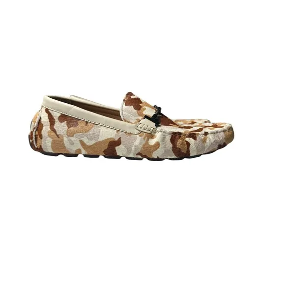 RARE Pedro Camo Driving Shoes Men’s Size 10 US Animal‎ Fur Loafers EUC #S118-11