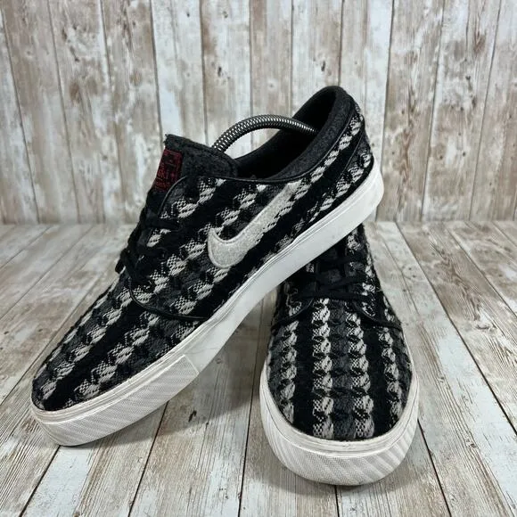 RARE🔥 Sz 11 - Nike‎ Stefan Janoski Warmth Black Ivory-Gym Red 685277-016 Woven