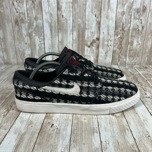 RARE🔥 Sz 11 - Nike‎ Stefan Janoski Warmth Black Ivory-Gym Red 685277-016 Woven