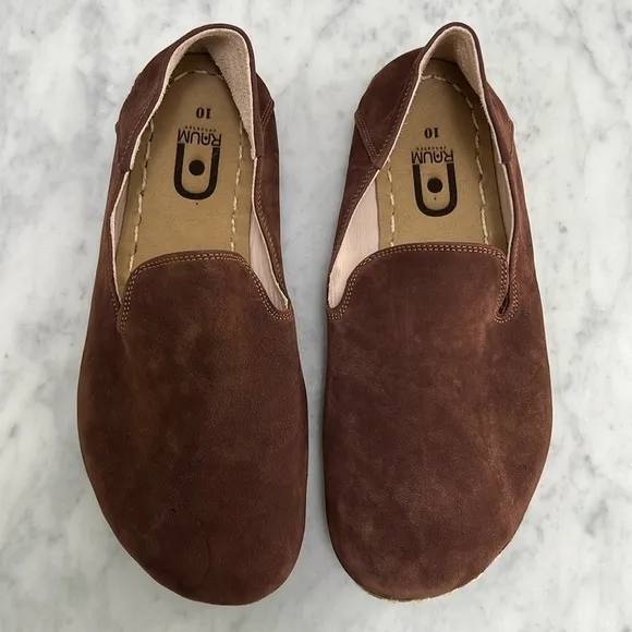 RAUM • Men's Redwood Brown Barefoot Grounding Slip-on Loafer Shoes