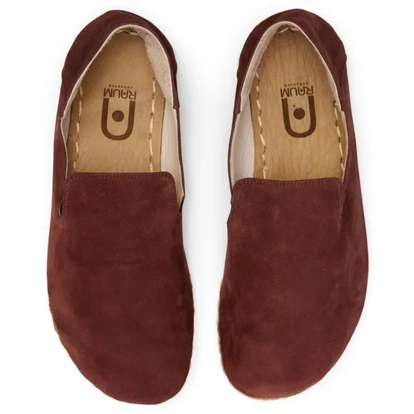 RAUM • Men's Redwood Brown Barefoot Grounding Slip-on Loafer Shoes
