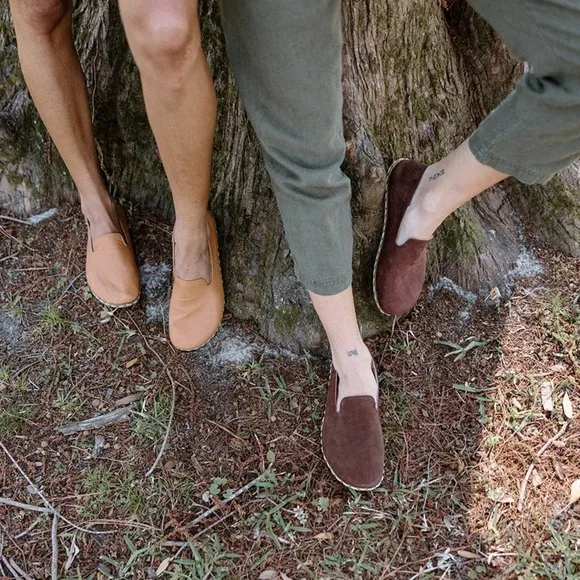 RAUM • Men's Redwood Brown Barefoot Grounding Slip-on Loafer Shoes