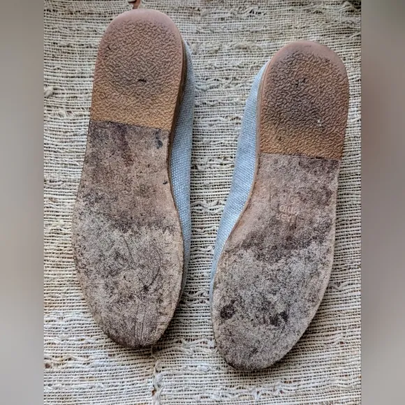 Reality Studio • Canvas Slip-On Shoes w/ Leather Edges