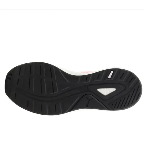 Red Puma NRGY athletic running shoes sneakers 12