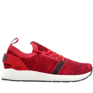 Red Puma NRGY athletic running shoes sneakers 12