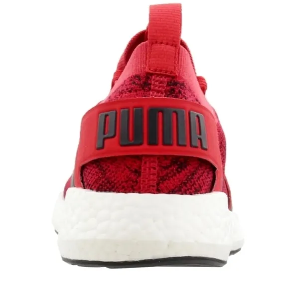 Red Puma NRGY athletic running shoes sneakers 12