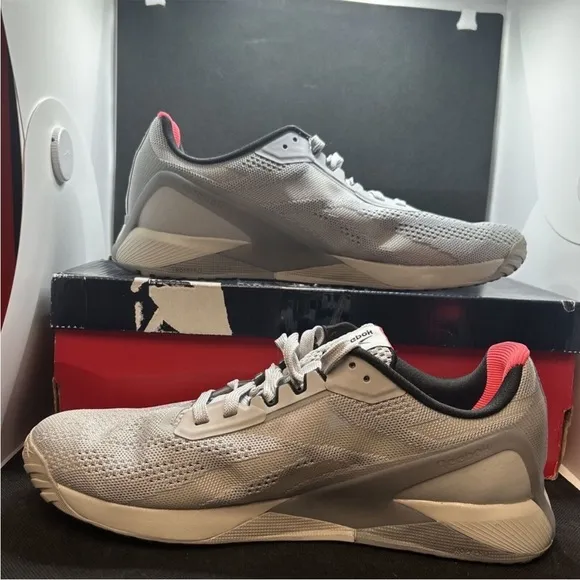 Reebok Nano X1 FZ0638 Pure Gray Low Top Training Shoes Z48