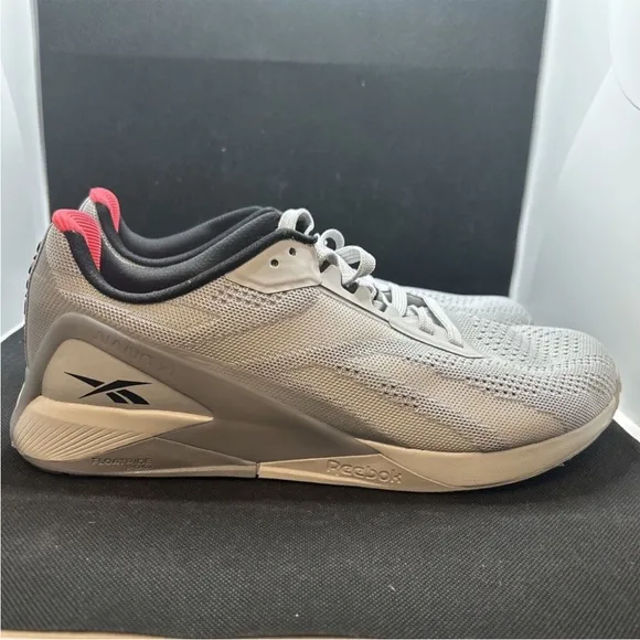Reebok Nano X1 FZ0638 Pure Gray Low Top Training Shoes Z48