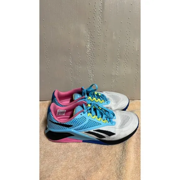 Reebok Nano X2 Women's Training Shoes, glue and pink and black size 8.5