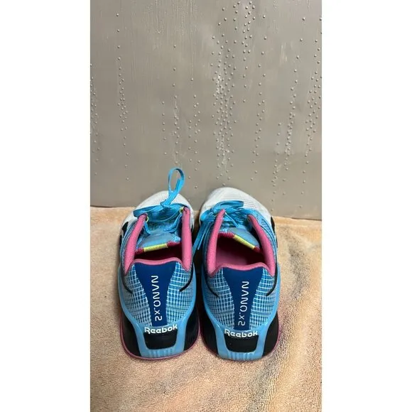 Reebok Nano X2 Women's Training Shoes, glue and pink and black size 8.5