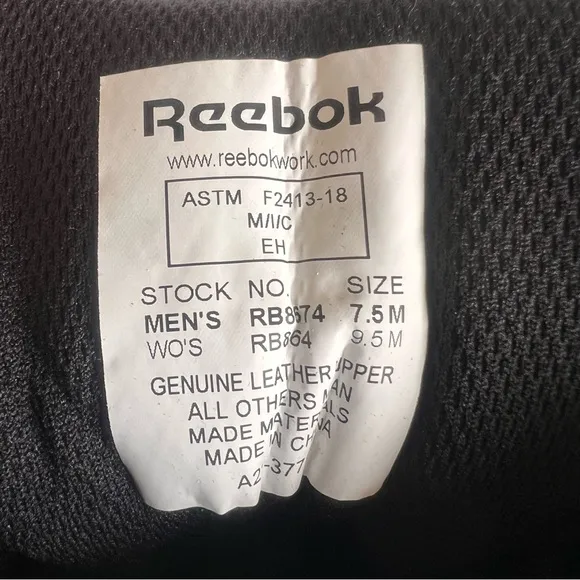 Reebok Rapid Response RB 6&quot; Stealth Unisex Boot Size 7.5 or 9.5 #B1201A