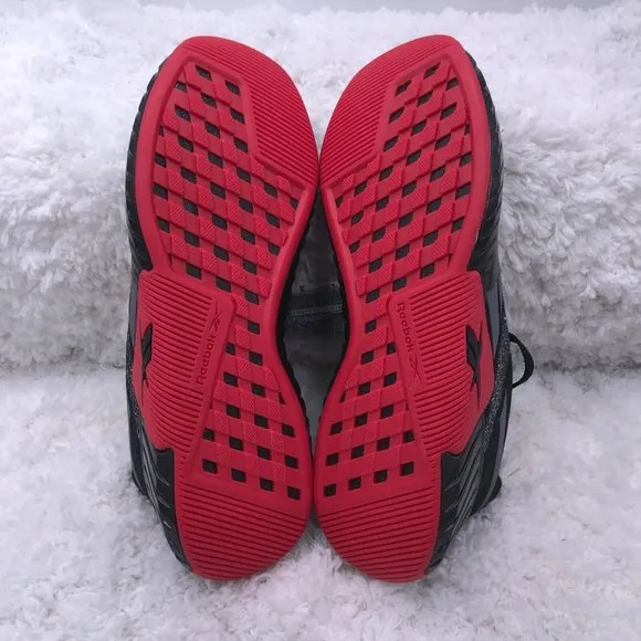 Reebok Running Shoes Mens‎ 7 US Flashfilm Train 2.0 Black Vector Red Athletic
