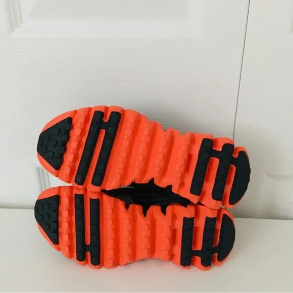 Reebok Shark Zigtech Kids Black and Orange Shoes