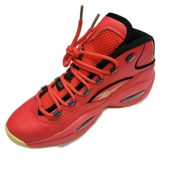 Reebok Size 9 Question Mid &quot;Hot Ones&quot; x Iverson The Last Dab GV7093 Neon Red