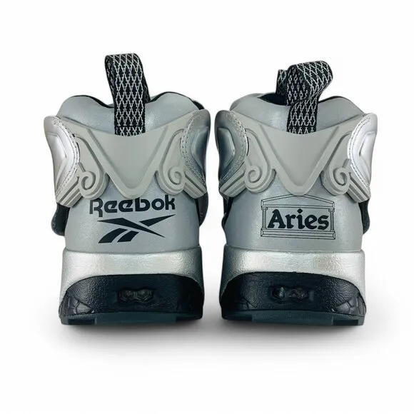 Reebok X Aries InstaPump Fury 94 Silver Black Men's Shoes Sneakers 100208649