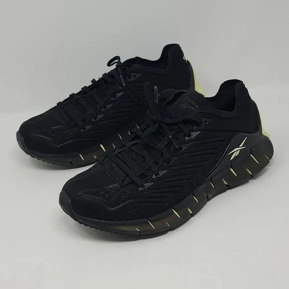 Reebok Zig Kinetica FV3875 Black /Citrus Women's Running Shoes Size 9.5