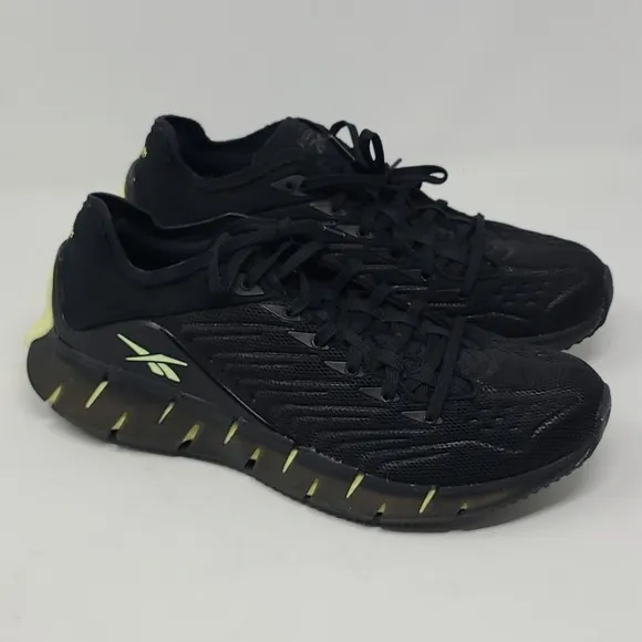 Reebok Zig Kinetica FV3875 Black /Citrus Women's Running Shoes Size 9.5