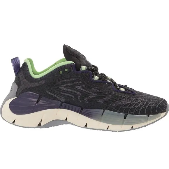 REEBOK Zig Kinetica II FX9405 BLACK NEON Shoes Womens 10 New Fast Ship