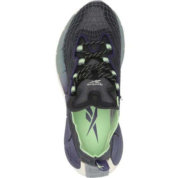 REEBOK Zig Kinetica II FX9405 BLACK NEON Shoes Womens 10 New Fast Ship